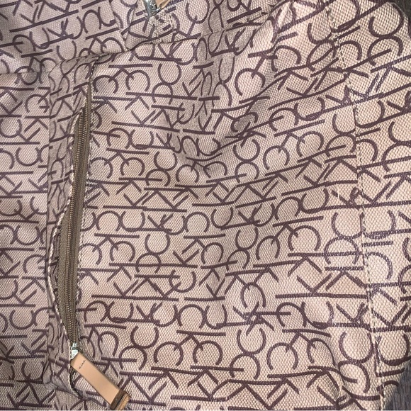 Calvin Klein Logo Large Brown Backpack - Picture 4 of 13